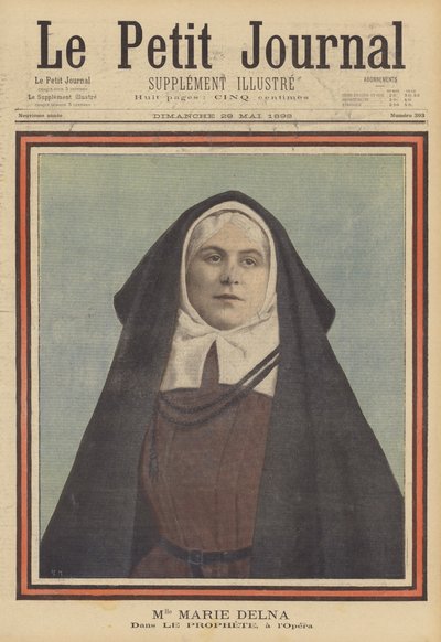 Marie Delna in de opera Le Prophète bij de Parijse Opera door French School
